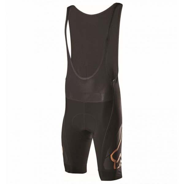 2017 Team FOX Homme Schwarz Gold Kurz Trägerhose