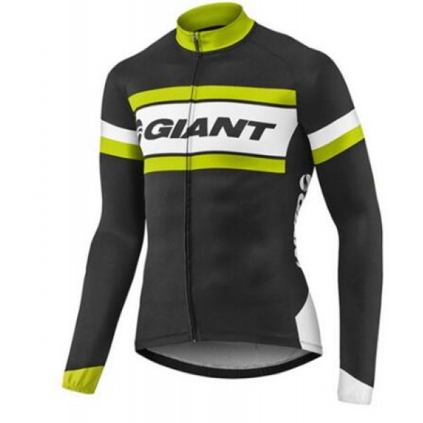 2017 Giant Gelb Schwarz Radtrikot Langarm