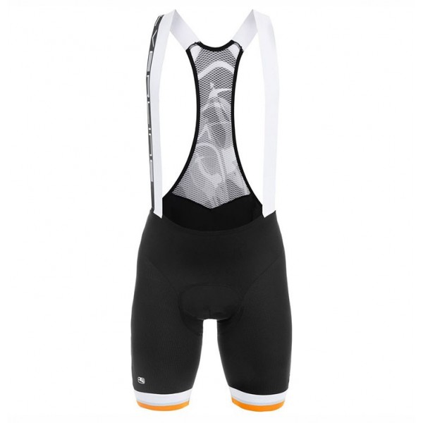 2017 Giordana Silber Line Weiß-Noir-orange Kurz Trägerhose