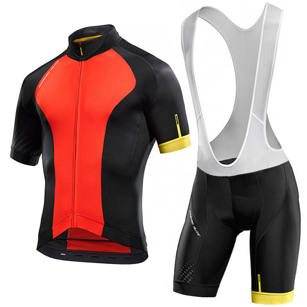 2017 MAVIC Fahrradbekleidung Satz Radtrikot Kurzarm+Kurz Trägerhose 05