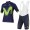 2017 Movistar Fahrradbekleidung Satz Radtrikot Kurzarm+Kurz Tr