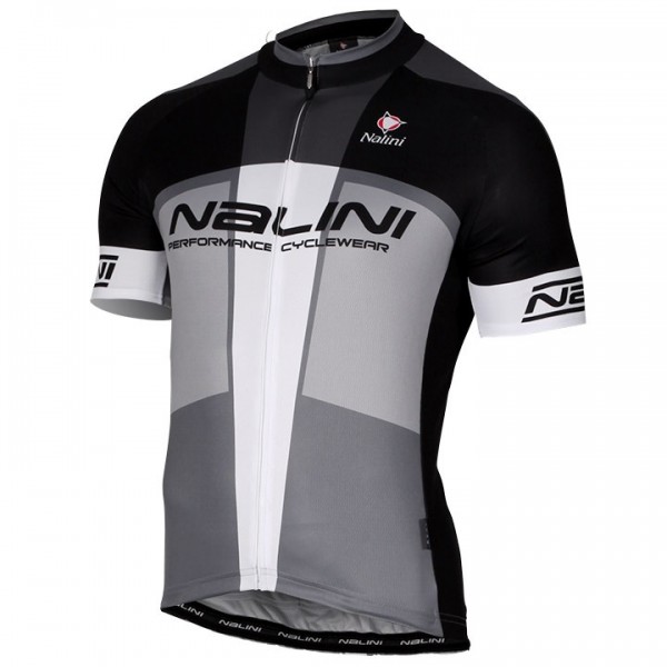2017 Nalini PRO Artico Schwarz-Gris Radtrikot Kurzarm
