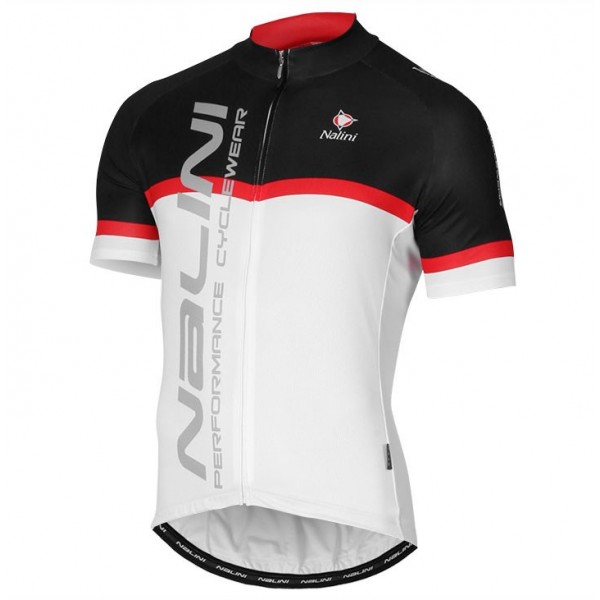 2017 Nalini PRO Brivio Schwarz-Weiß Radtrikot Kurzarm