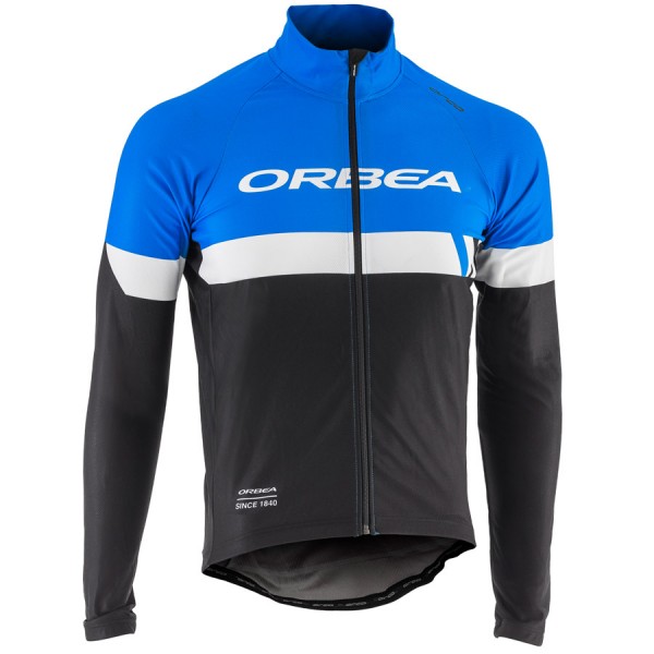 2017 Orbea Club PV17 Radtrikot Langarm Schwarz Weiß Blau