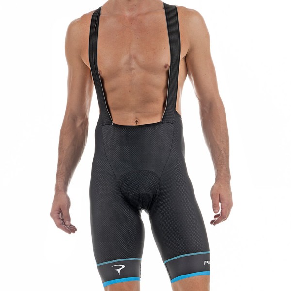 2017 Pinarello Tour Kurz Trägerhose-Schwarz Sky Blau