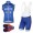 Quick Step Floors 2017 Pro ärmelloses Trikot Blau+Kurz Trägerhose