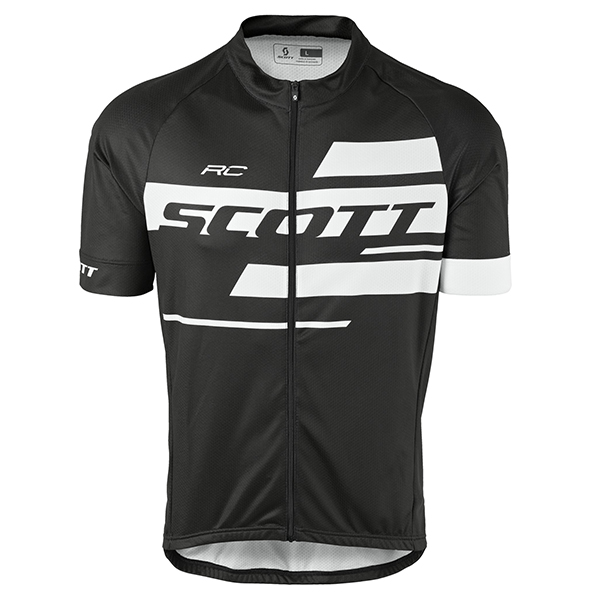 2017 Scott Rc Schwarz-Weiß Radtrikot Kurzarm
