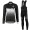 2017 Scott Rc Damen Schwarz Weiß Fahrradbekleidung Satz Radtrikot Langarm+Lang Trägerhose