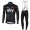 Sky Pro Schwarz 2017 Fahrradbekleidung Satz Radtrikot Langarm+Lang Trägerhose