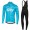 Sky Pro 2017 Blau Fahrradbekleidung Satz Radtrikot Langarm+Lang Trägerhose