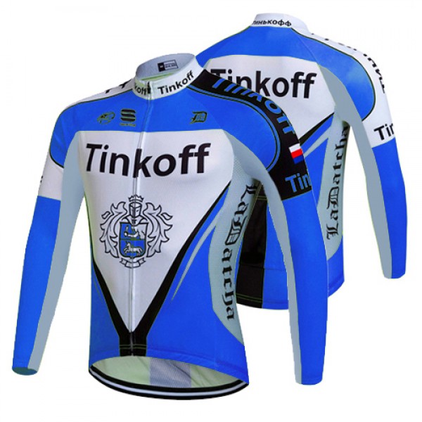 2017 Tinkoff Blau Radtrikot Langarm