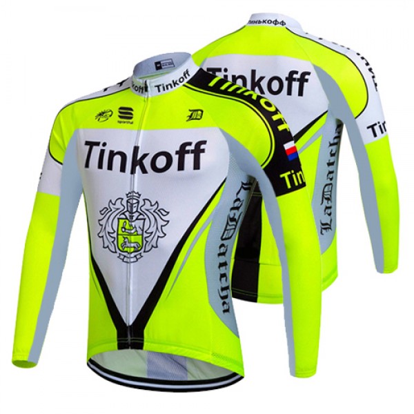 2017 Tinkoff Gelb Radtrikot Langarm