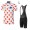 2017 Tour de France Polka Dot Fahrradbekleidung Satz Radtrikot Kurzarm+Kurz Trägerhose Schwarz