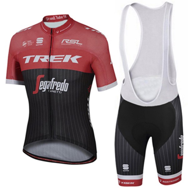 Trek Segafredo 2017 Fahrradbekleidung Satz Radtrikot Kurzarm+Kurz Trägerhose