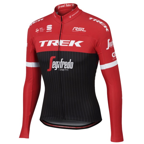 Trek Segafredo Pro 2017 Rot Radtrikot Langarm